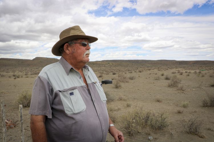 Wynand Vivier gazes out over his farm outside Beaufort West. Picture: Aletta Harrison/News24